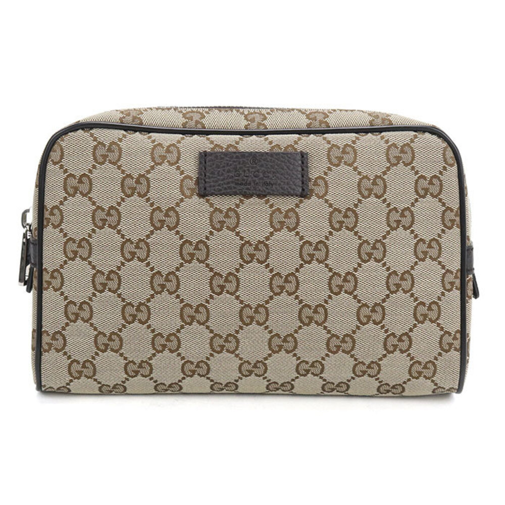 GUCCI Waist Bag 449174 Body GG Canvas Women's Beige